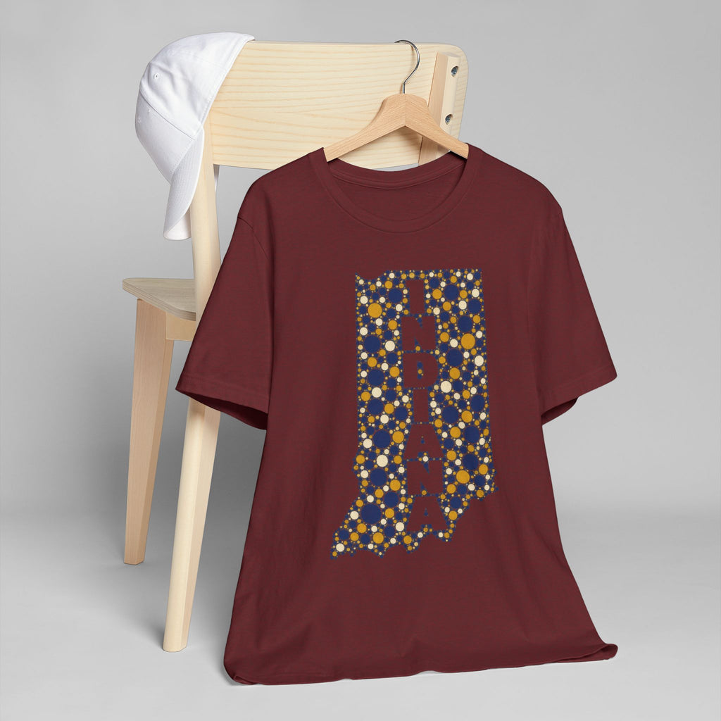 Indiana State Map Floral T-Shirt | Indiana Outline Graphic Tee