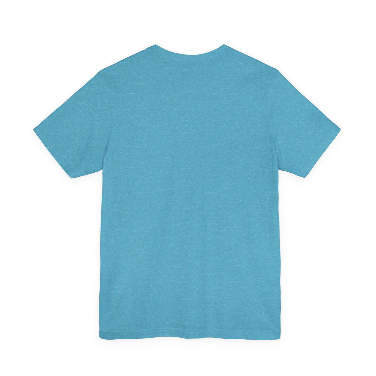 Aqua crew-neck T-shirt, plain back