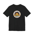 Black T-shirt with hibernating bear "Do Not Disturb" circular graphic on chest