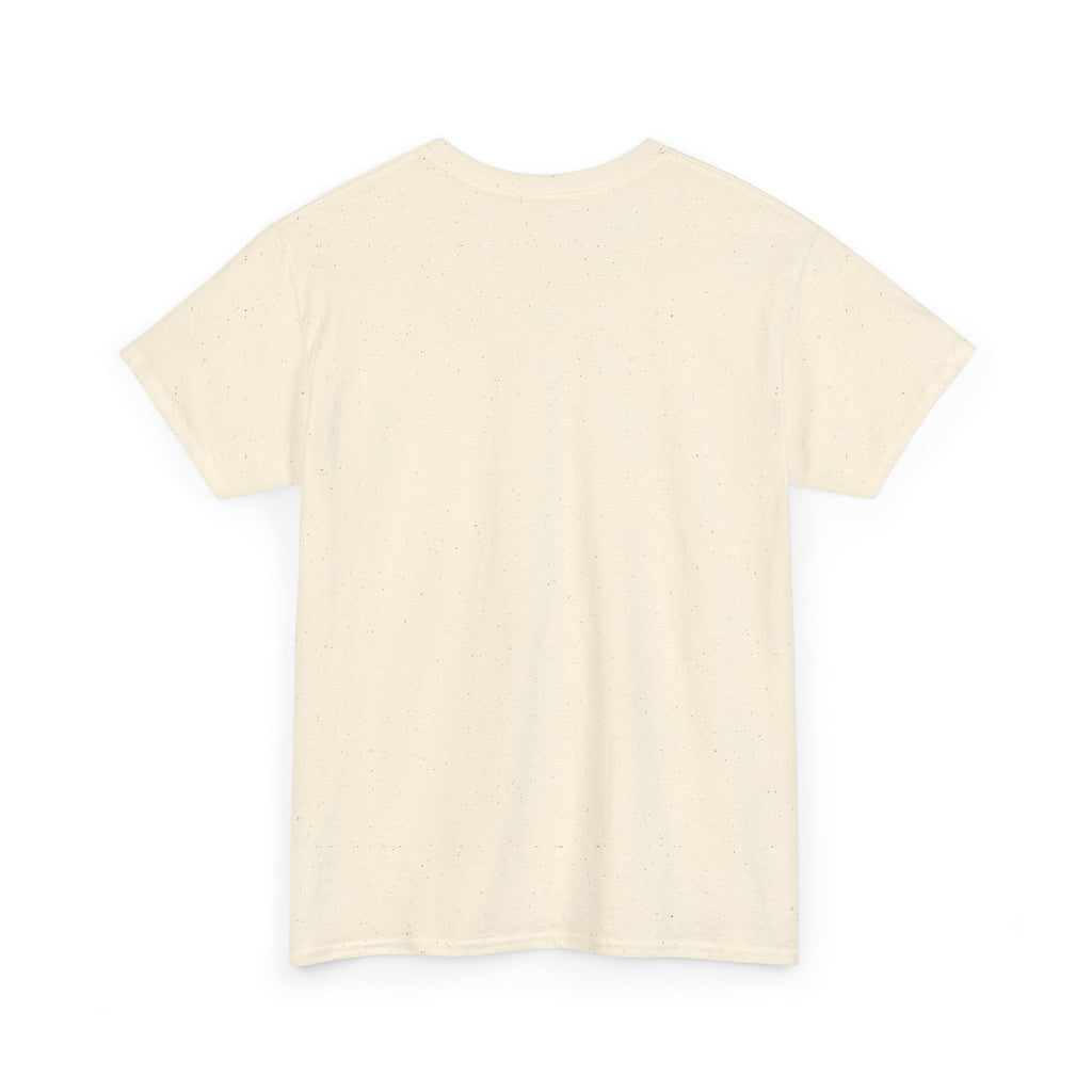 Natural boba tea skull T-shirt, plain back view