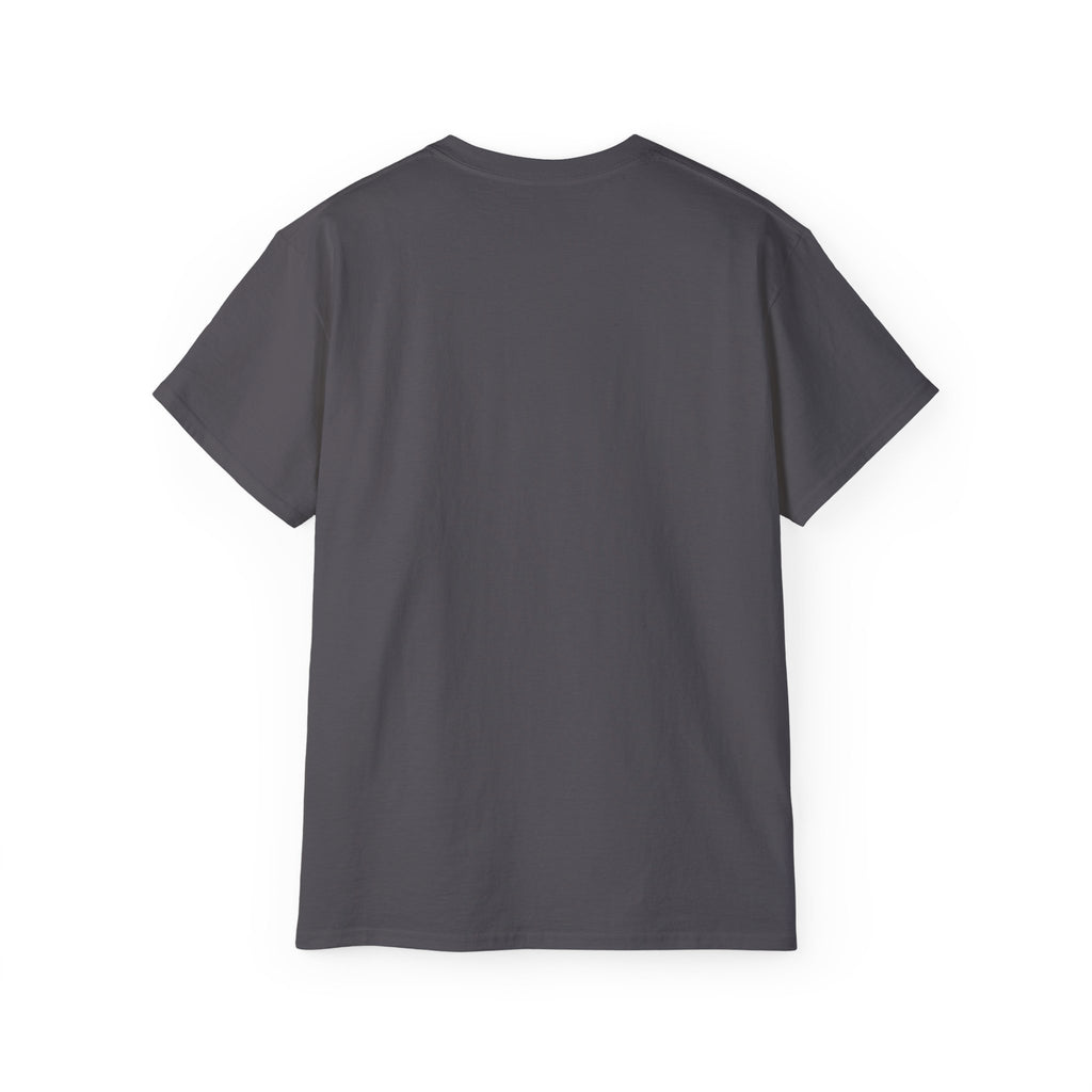 Life Word Cloud Tee, dunkelgraues T‑Shirt mit Rundhalsausschnitt