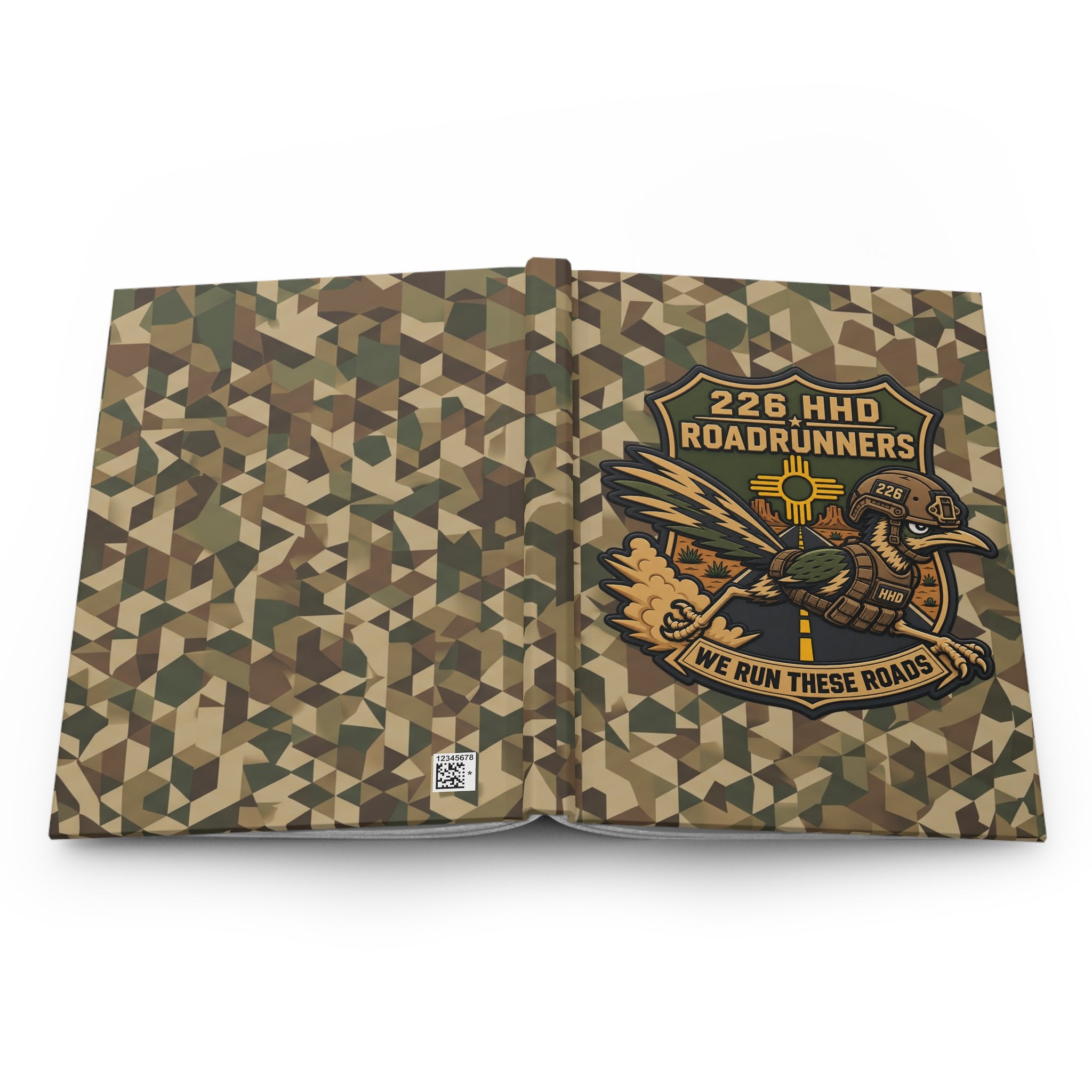 226 HHD Roadrunners Camo Hardcover Notebook 5.5"x8" MP Notebook
