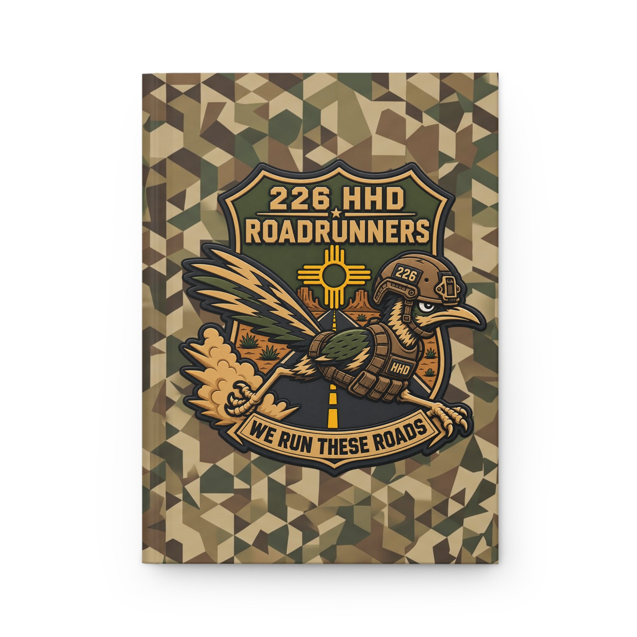 226 HHD Roadrunners Camo Hardcover Notebook 5.5"x8" MP Notebook