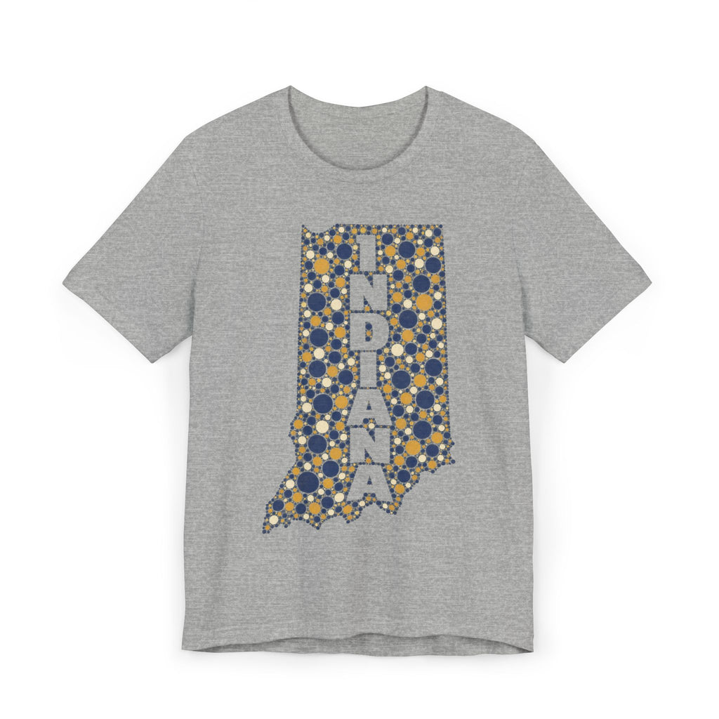 Indiana State Map Floral T-Shirt | Indiana Outline Graphic Tee