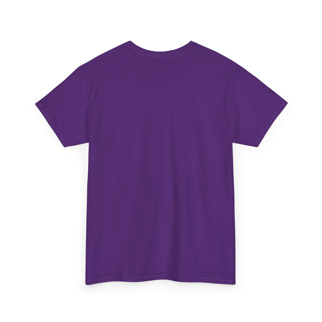 Purple T-shirt, crew neck, short sleeves, plain front
