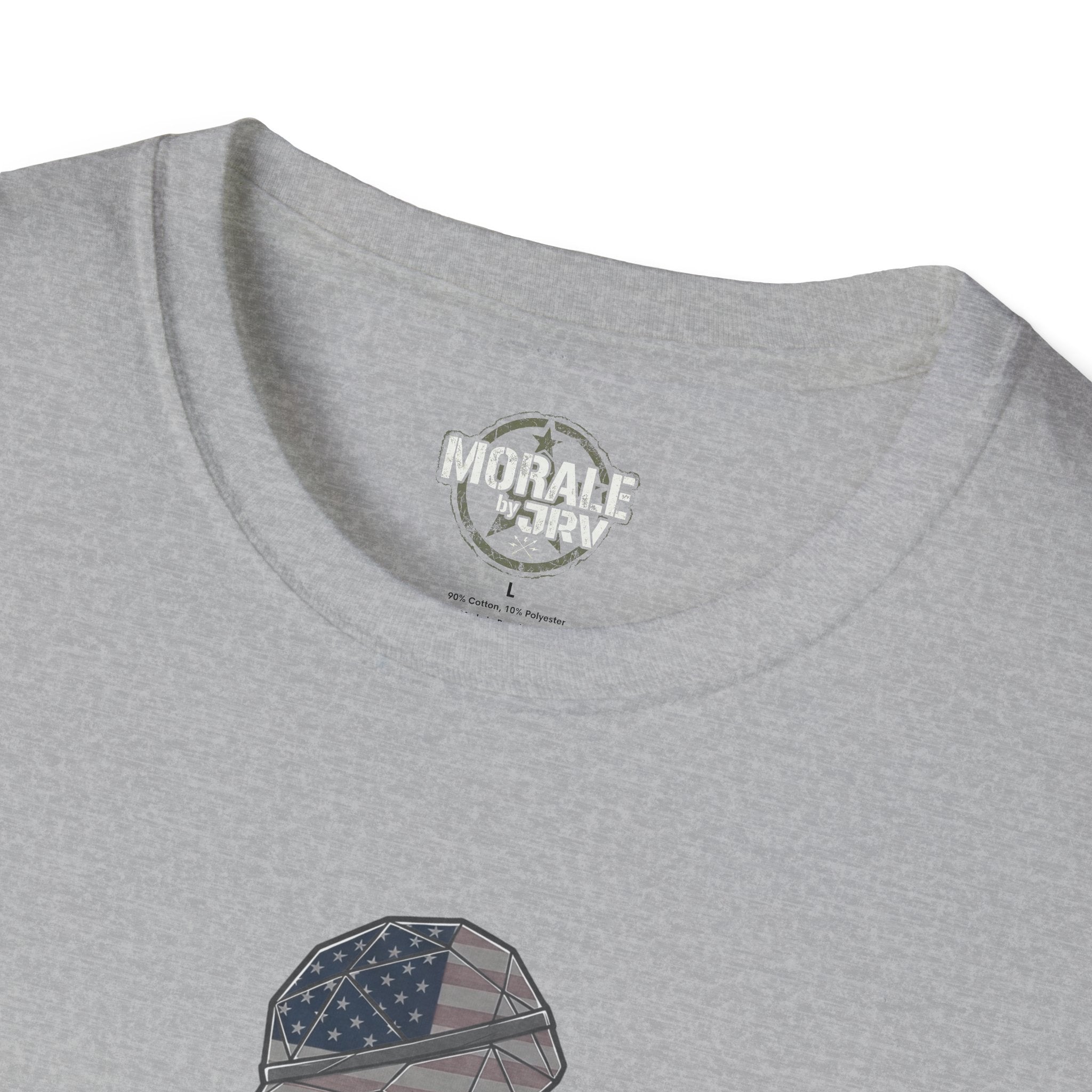 Sport Grey t-shirt neckline with small chest logo detail