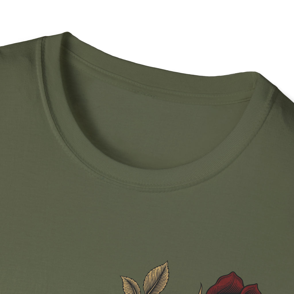 Beauty in Decay T-Shirt - Skeleton Hand & Rose Gothic Tattoo Tee