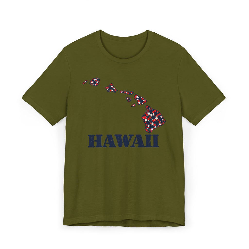 Hawaii Island Map Floral T-Shirt | Hawaiian Islands Graphic Tee