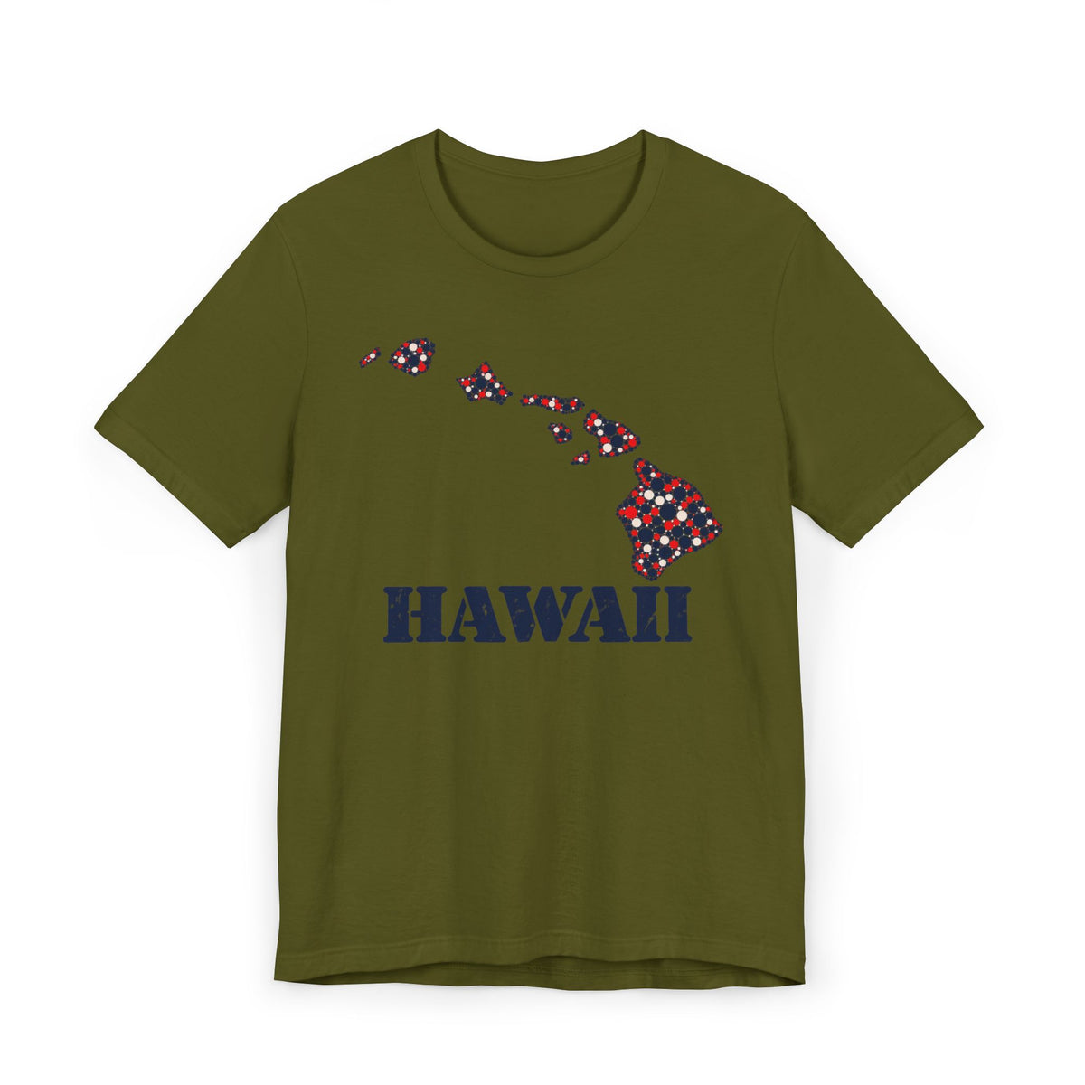 Hawaii Island Map Floral T-Shirt | Hawaiian Islands Graphic Tee