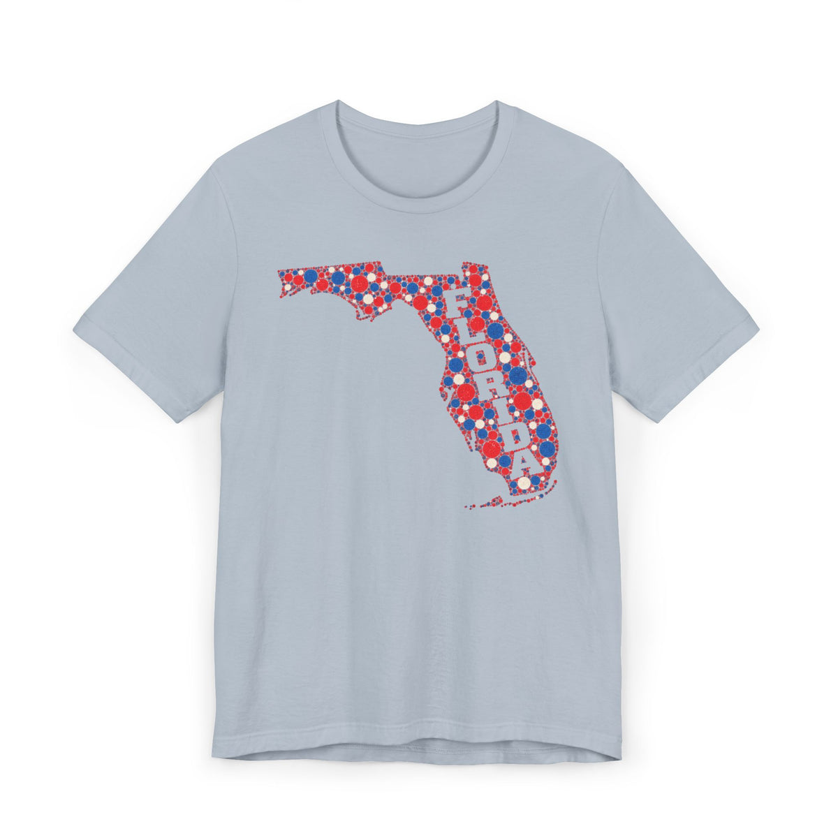 Florida State Floral Pattern T-Shirt | Colorful Florida Outline Graphic Tee