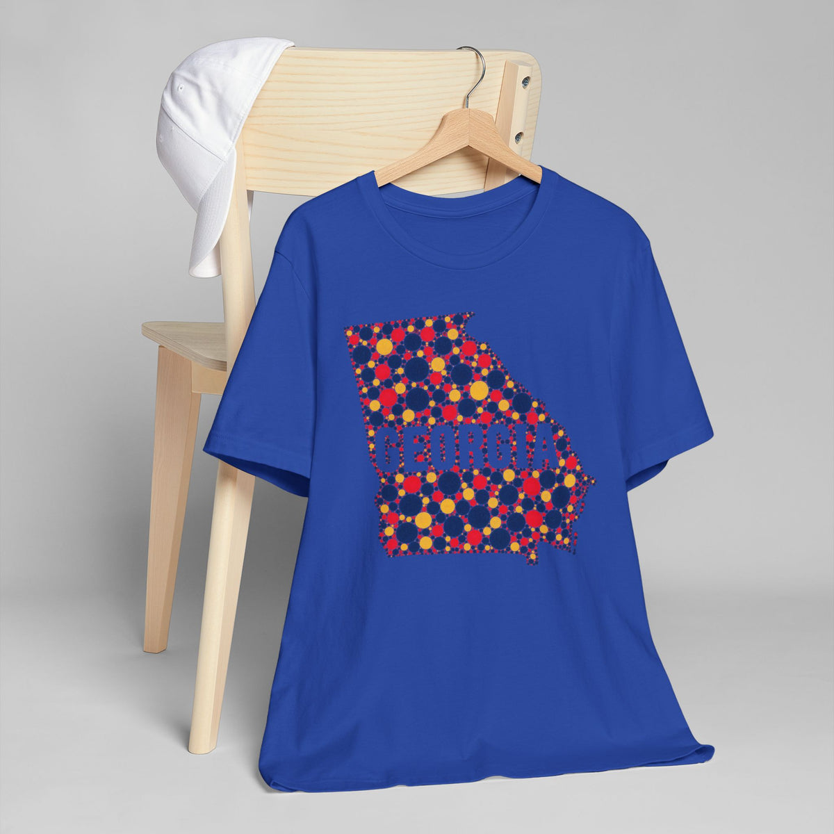 Georgia State Map Floral Pattern T-Shirt | Georgia Outline Graphic Tee