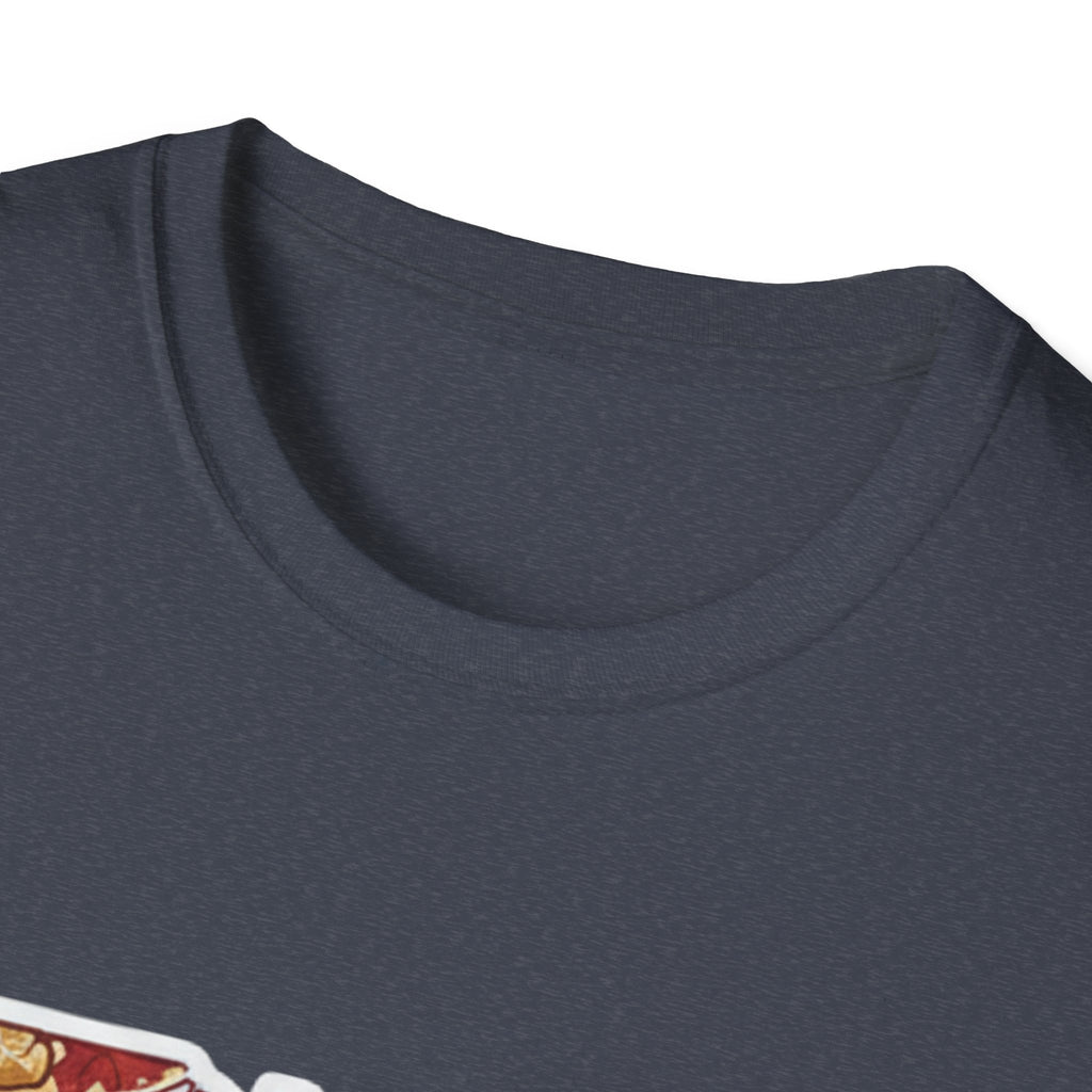 I Am Ohio T-Shirt Kragenansicht, dunkelgrauer Stoff