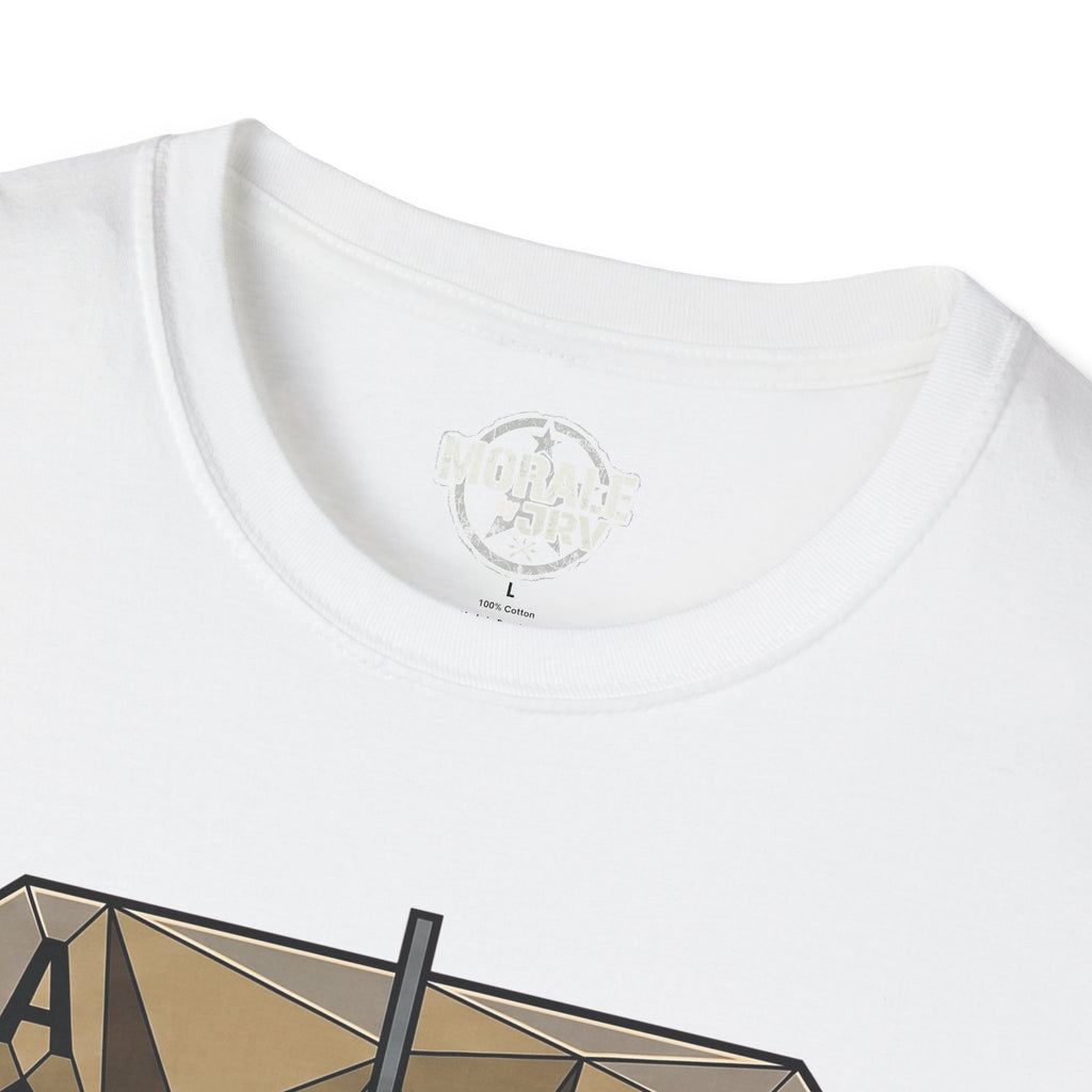 Ace Target T-shirt, white crew neck with small logo at collar