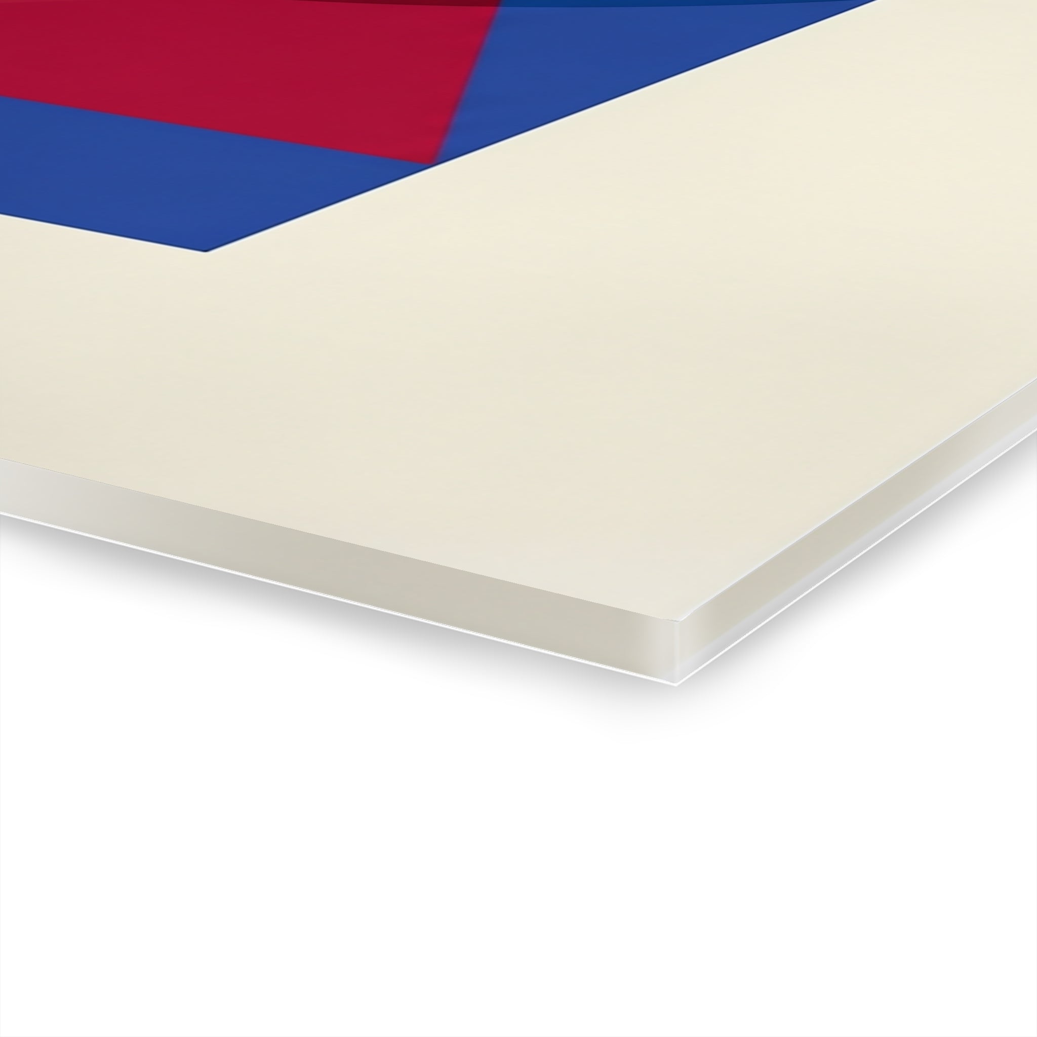 Wall art print corner detail with thin 0.25 in depth