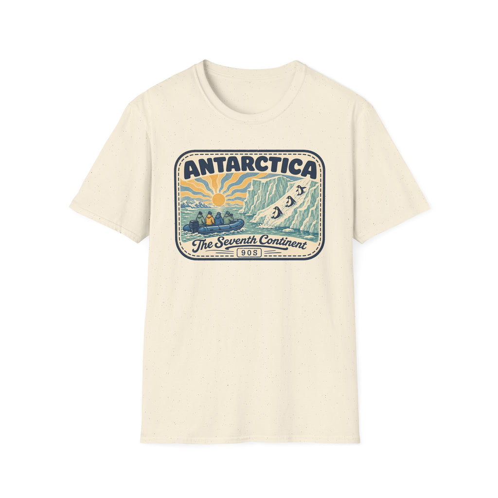 Antarctica Vintage Travel Badge T-Shirt | The Seventh Continent
