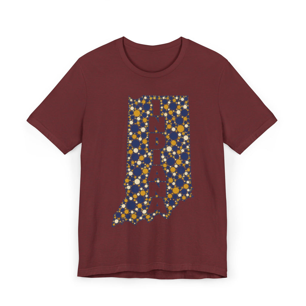 Indiana State Map Floral T-Shirt | Indiana Outline Graphic Tee