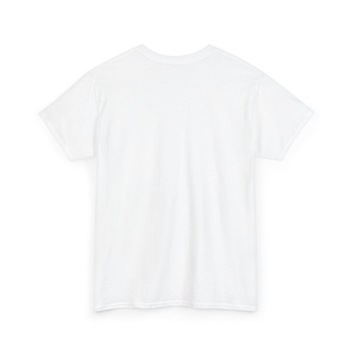 White T-shirt, plain back view