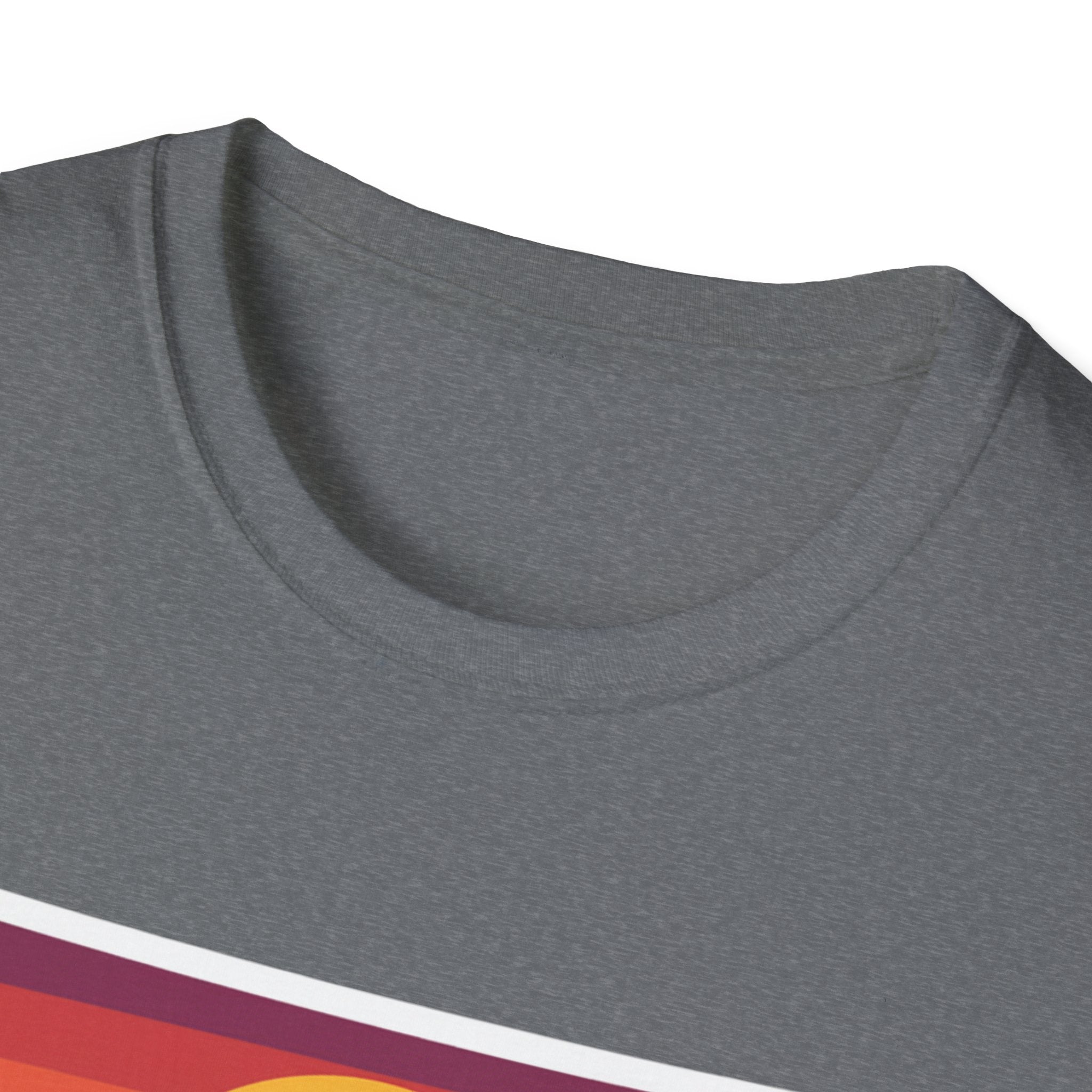 Graphite Heather crewneck T-shirt collar