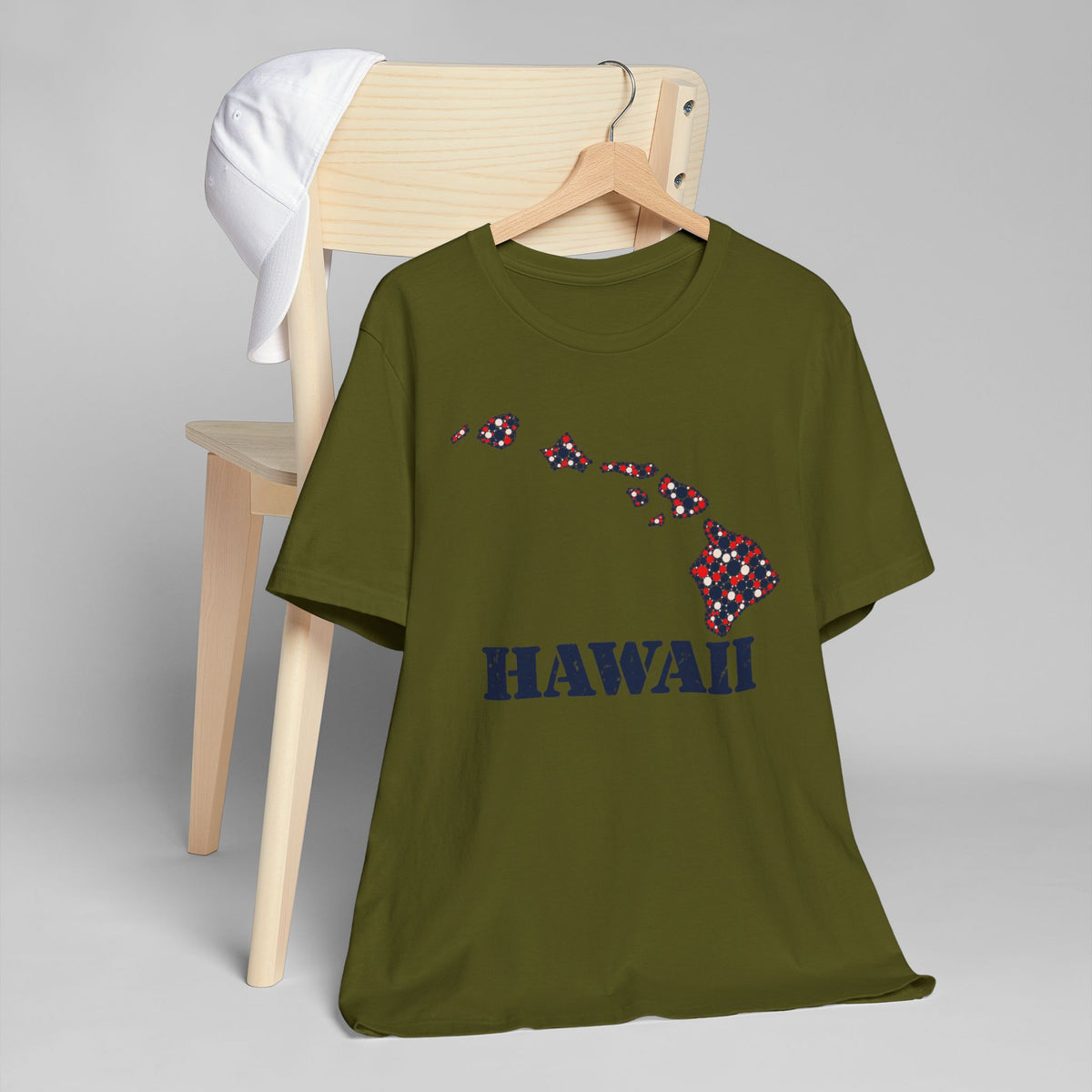 Hawaii Island Map Floral T-Shirt | Hawaiian Islands Graphic Tee