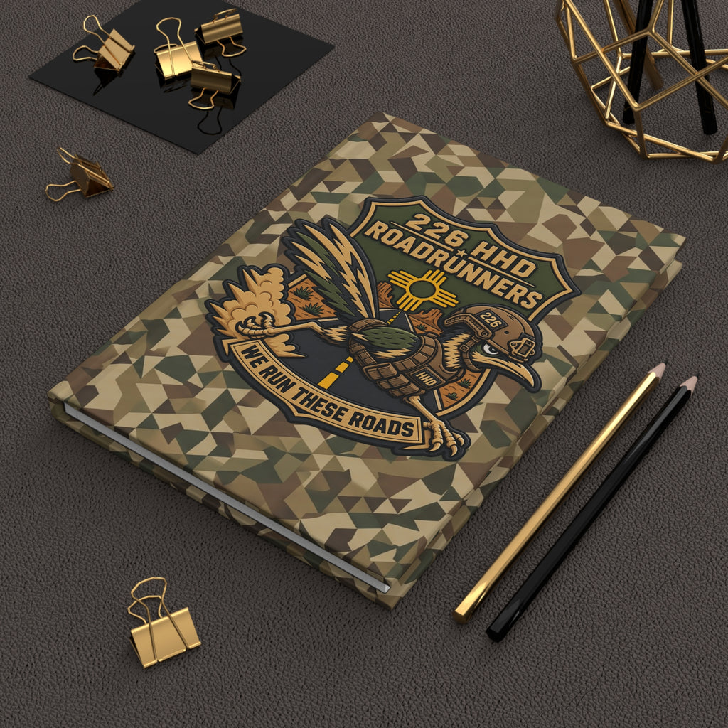 226 HHD Roadrunners Camo Hardcover Notebook 5.5"x8" MP Notebook