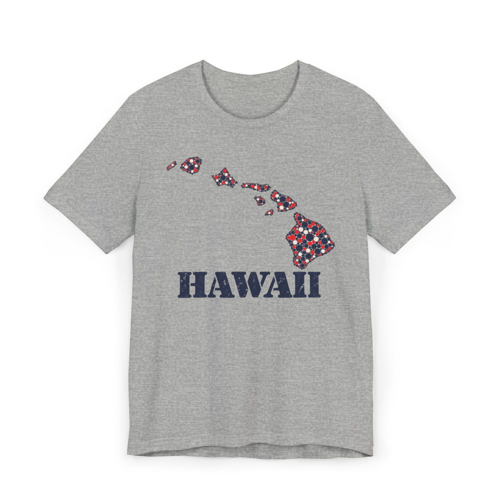 Hawaii Island Map Floral T-Shirt | Hawaiian Islands Graphic Tee