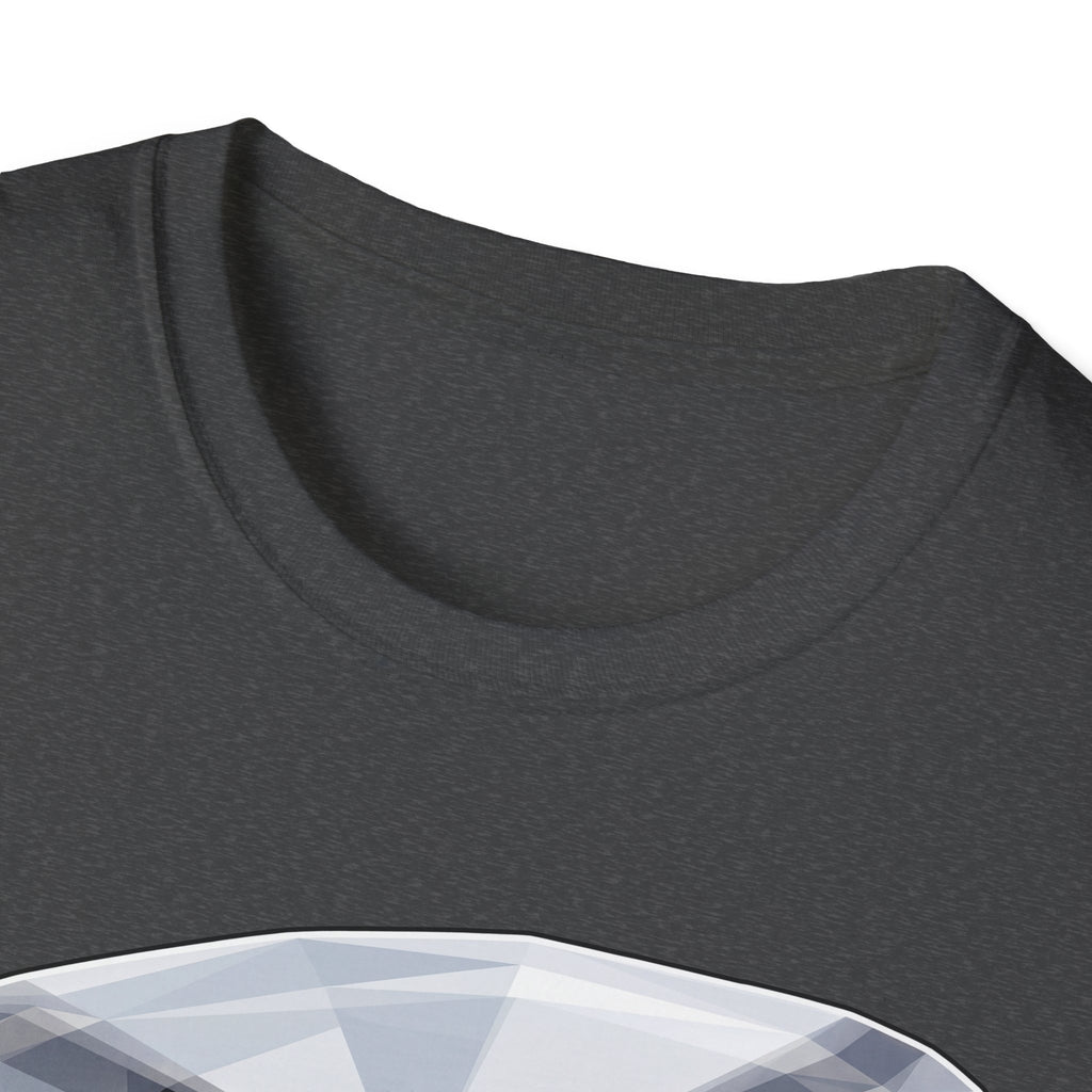 Dark gray rescue helicopter T-shirt neckline and fabric texture close-up