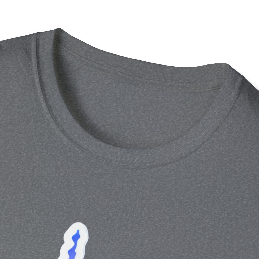 Sport Grey T-shirt, crew neck; top of West Virginia silhouette graphic