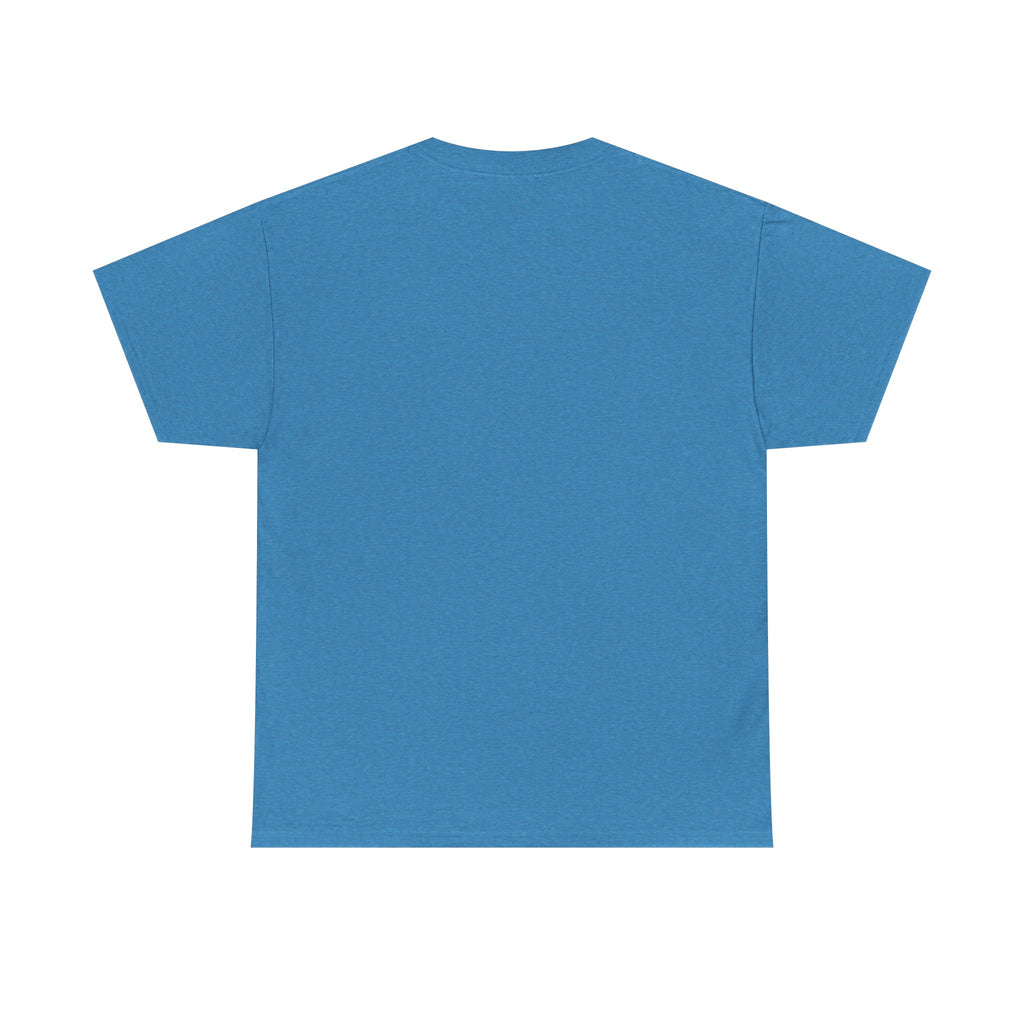 Blaues Cape Dad Superhelden-T-Shirt, Rückseite ohne Aufdruck