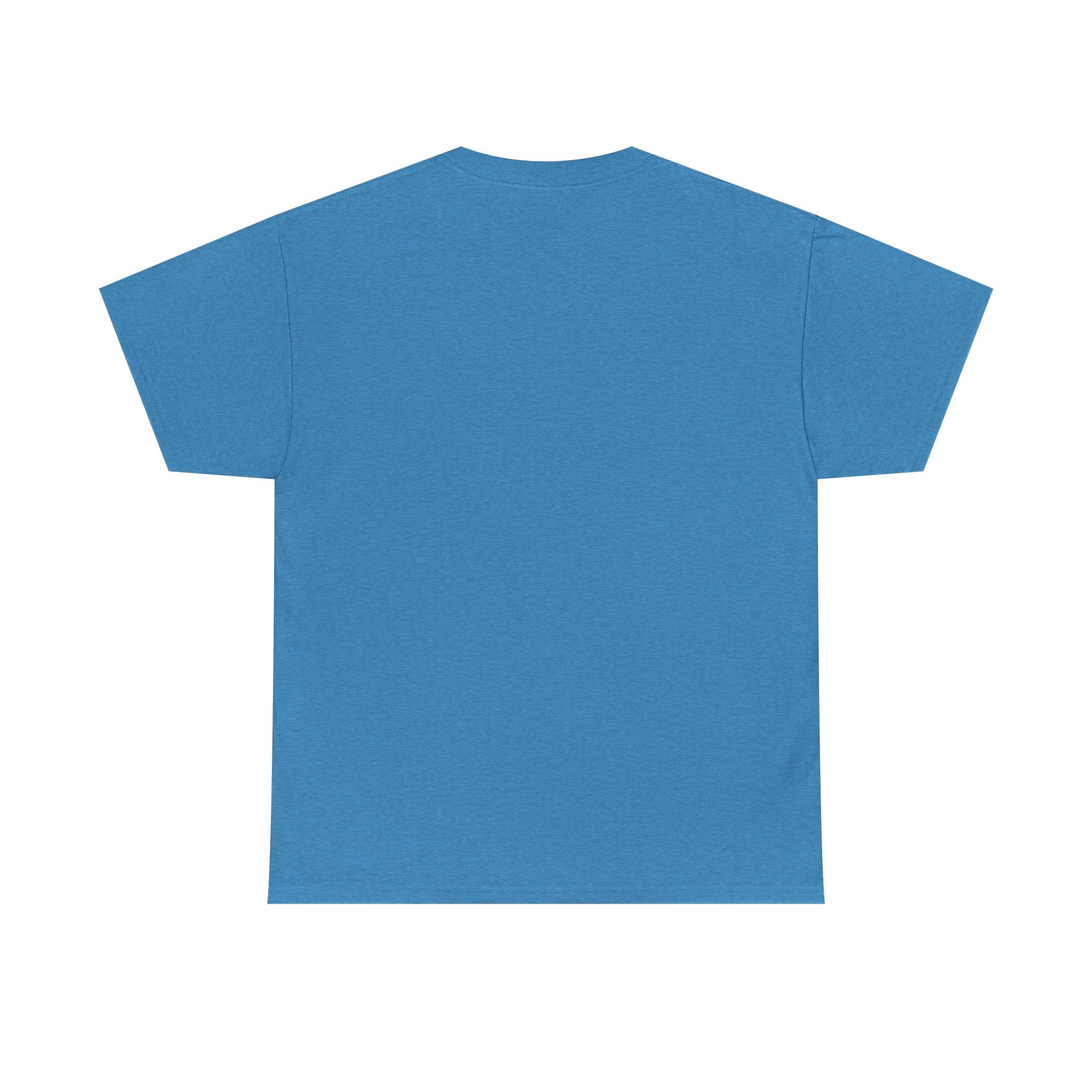 Blaues Cape Dad Superhelden-T-Shirt, Rückseite ohne Aufdruck