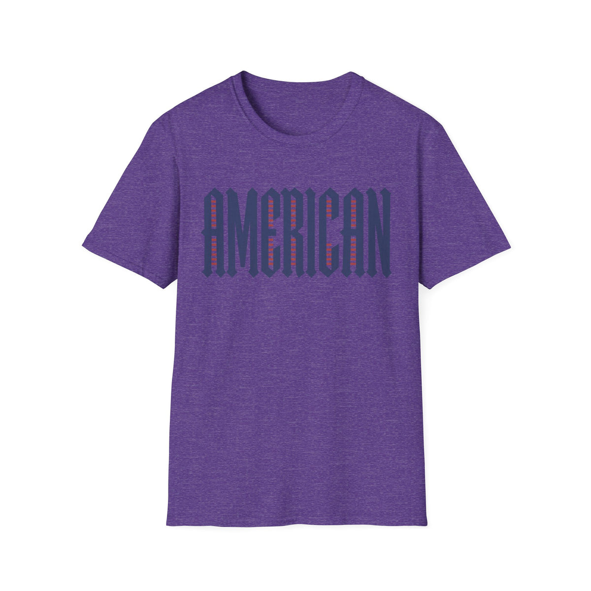 American Flag Stripe Lettering T-Shirt - Patriotic USA Pride Tee
