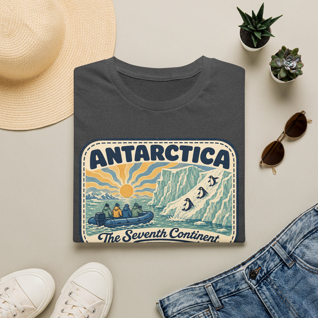 Antarctica Vintage Travel Badge T-Shirt | The Seventh Continent