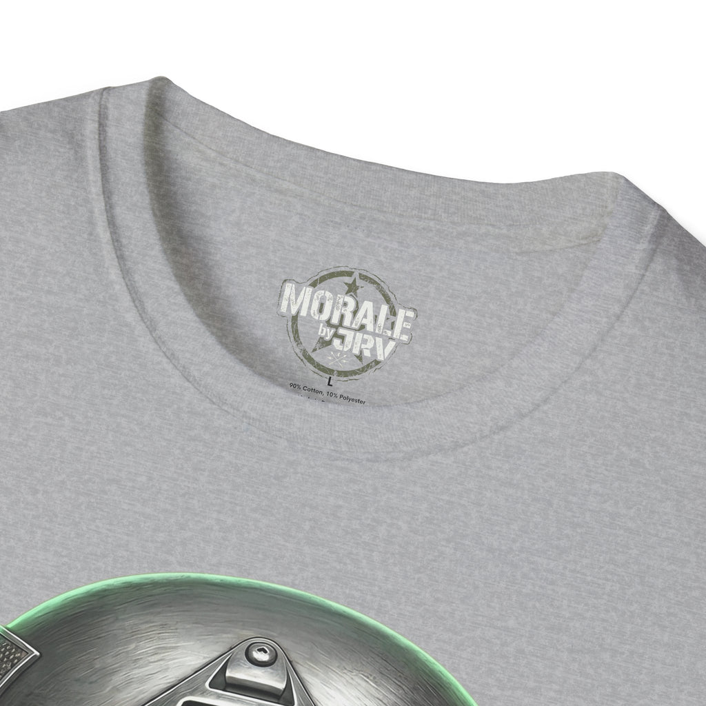 Sport Grey crew neck with small brand logo at the collar
