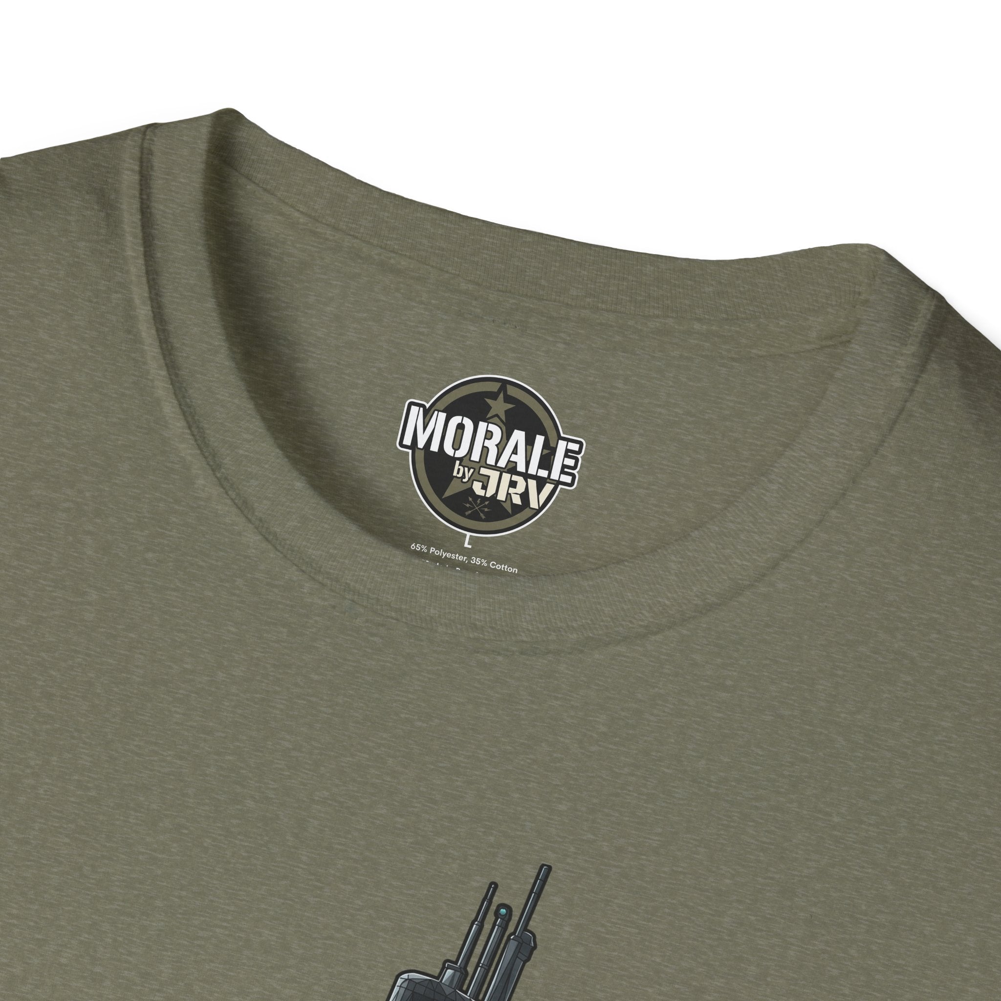 Olives T-Shirt: Moral by J.A.R.R.Y-Logo am Halsausschnitt