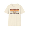 Cream kangaroo graphic T-shirt with 'Bouncing Between Naps' text