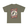 Faster Than A Speeding Toddler T-Shirt, heather military green, colorful front design
