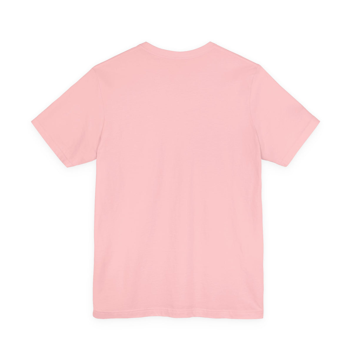 Pink crewneck tee, plain front