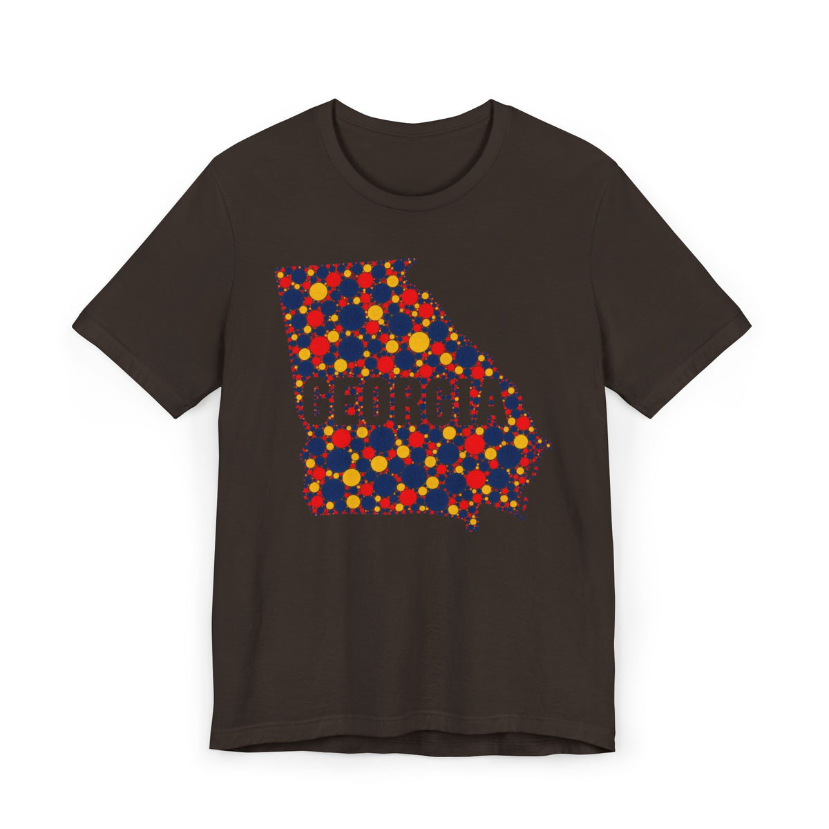 Georgia State Map Floral Pattern T-Shirt | Georgia Outline Graphic Tee