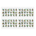 Mini Activity character sticker sheet with die-cut exercise icons and characters