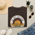 Dark brown nap T-shirt with circular bear 'Season: Nap' graphic