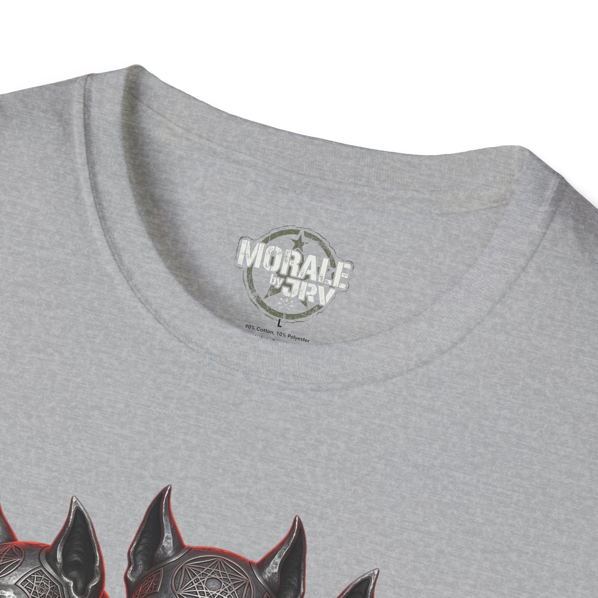 Sport Grey T-shirt neck logo print