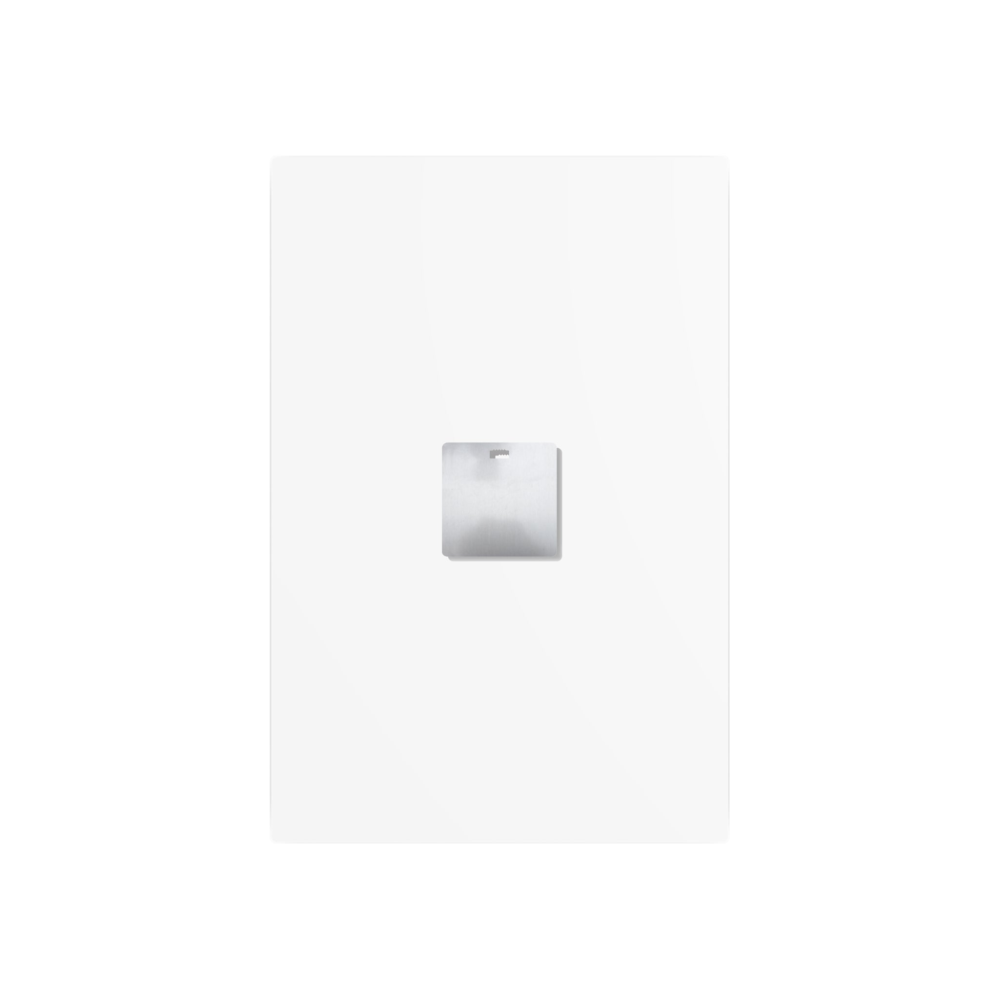 Backside of wall art print with small shipping label, white surface.