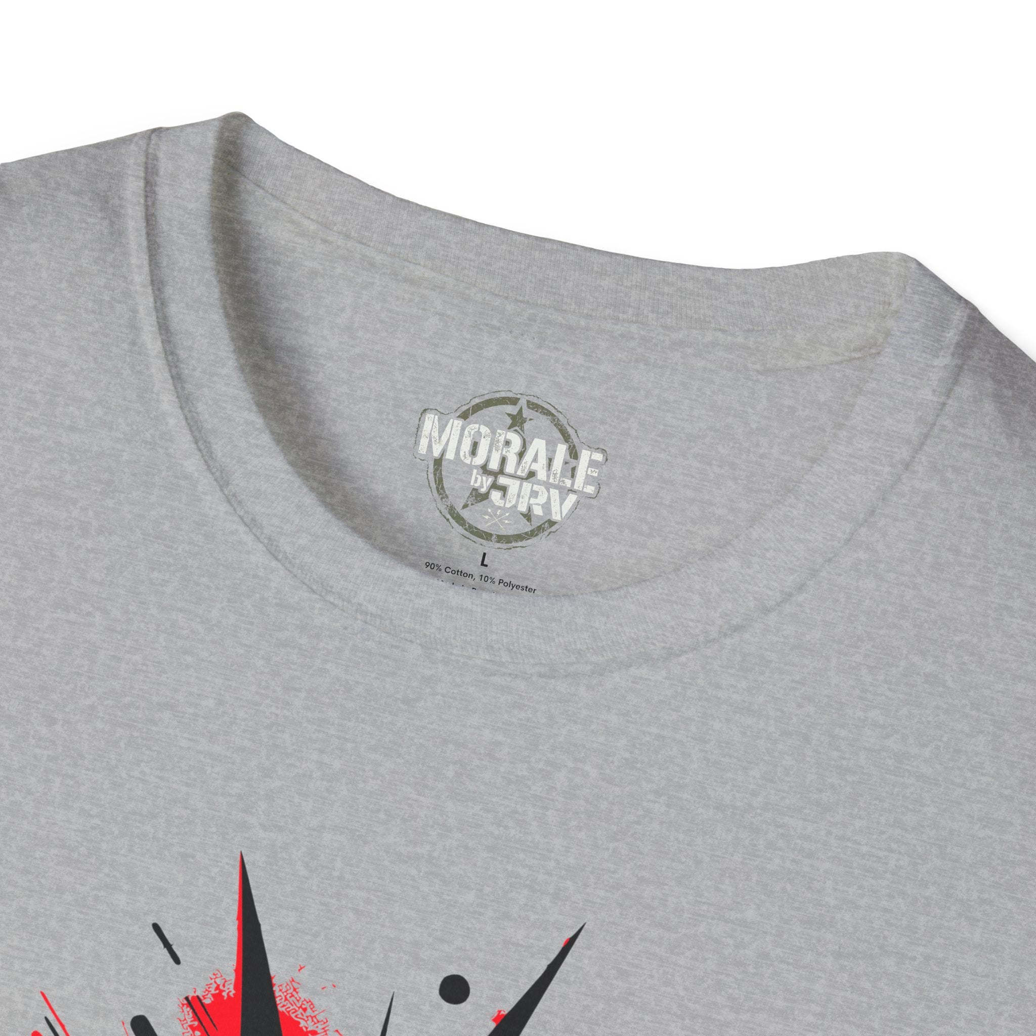 Liberty Statue graphic tee, Sport Grey: Innenkragenlabel und Rundlogo am Halsausschnitt