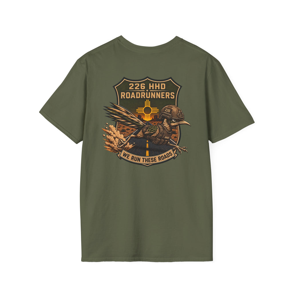 226HHD Roadrunners Tshirt - 100% Cotton Green or Black