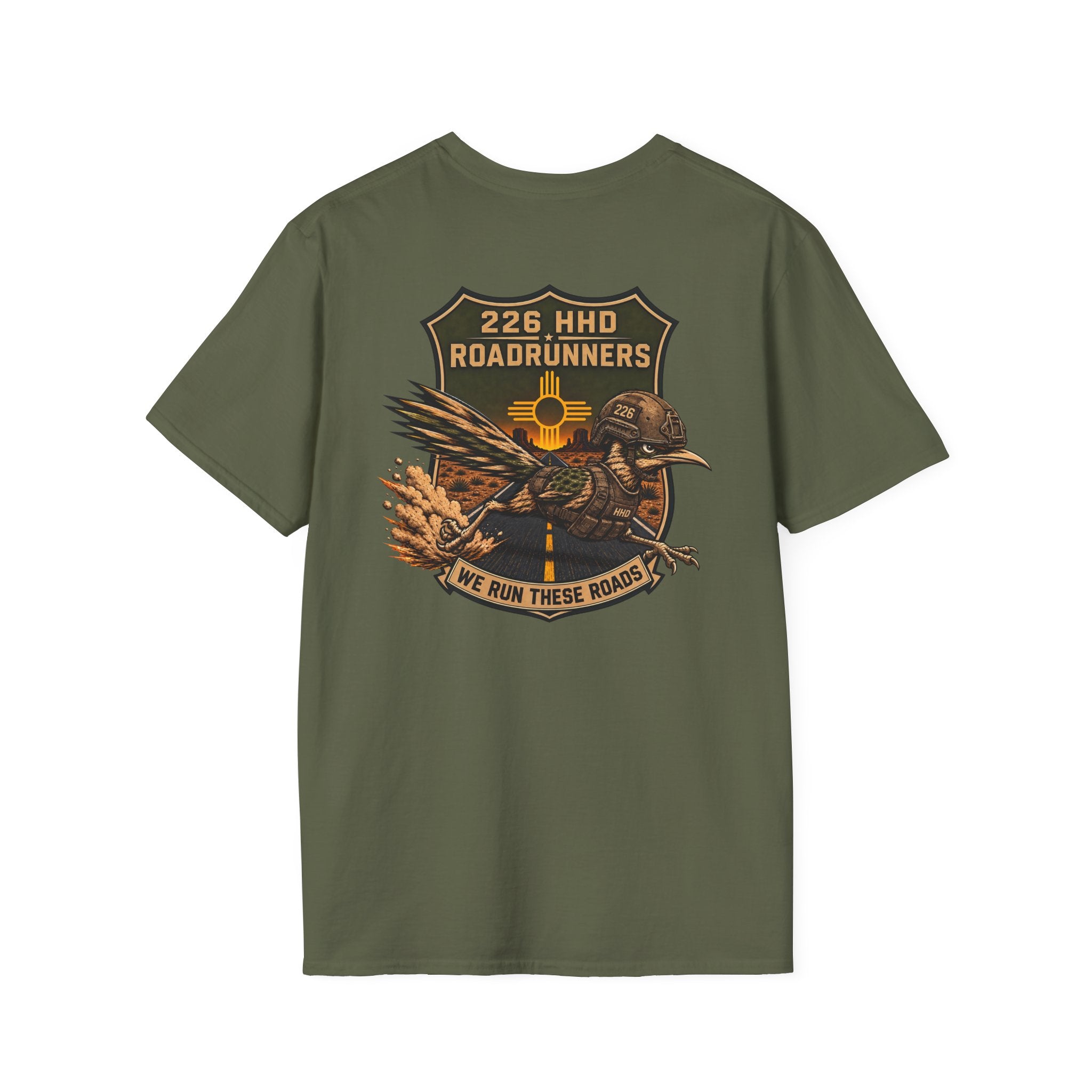 226HHD Roadrunners Tshirt - 100% Cotton Green or Black