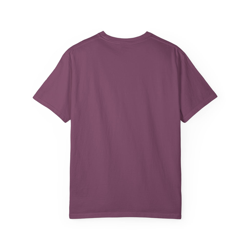 Lilac short-sleeve crewneck T-shirt, plain front