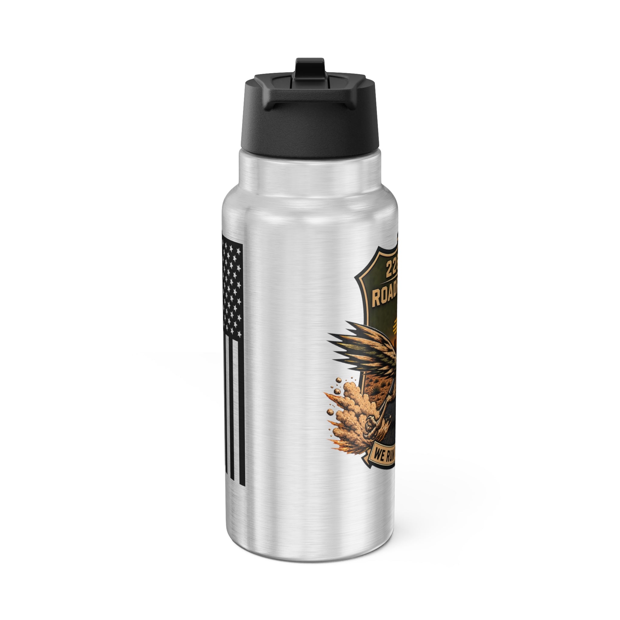 226HHD Roadrunners 32oz Gator Stainless Tumbler – “We Run These Roads” Insulated Bottle