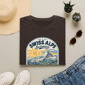 Swiss Alps mountain scene T-Shirt | Switzerland travel vintage badge