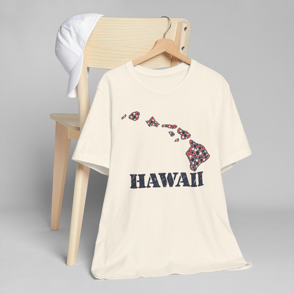 Hawaii Island Map Floral T-Shirt | Hawaiian Islands Graphic Tee