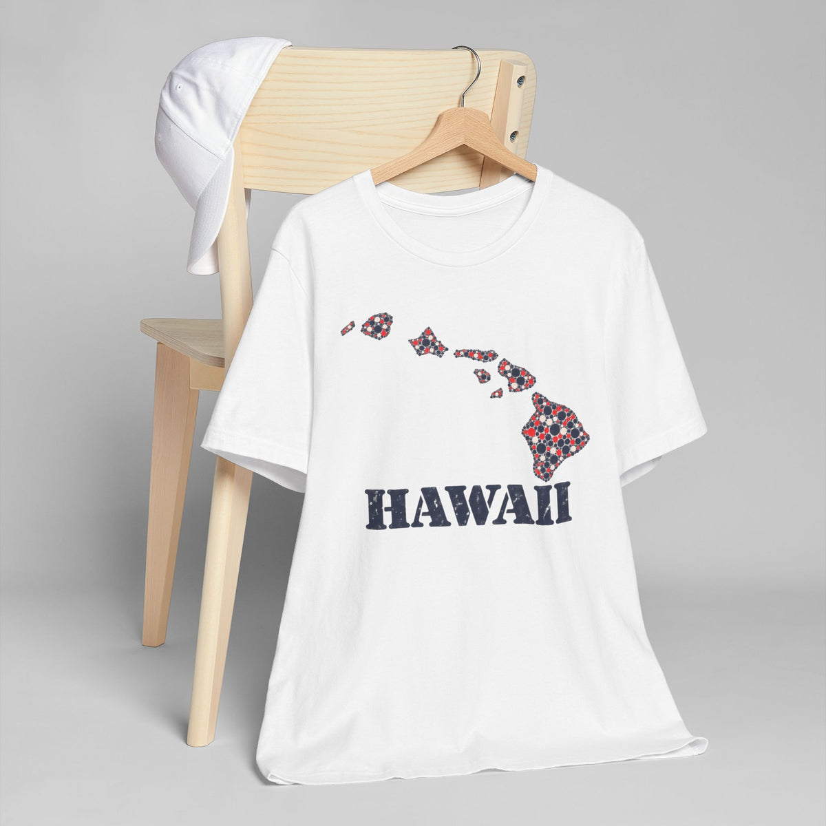 Hawaii Island Map Floral T-Shirt | Hawaiian Islands Graphic Tee